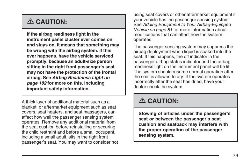Buick 2007 LaCrosse User Manual | Page 79 / 512