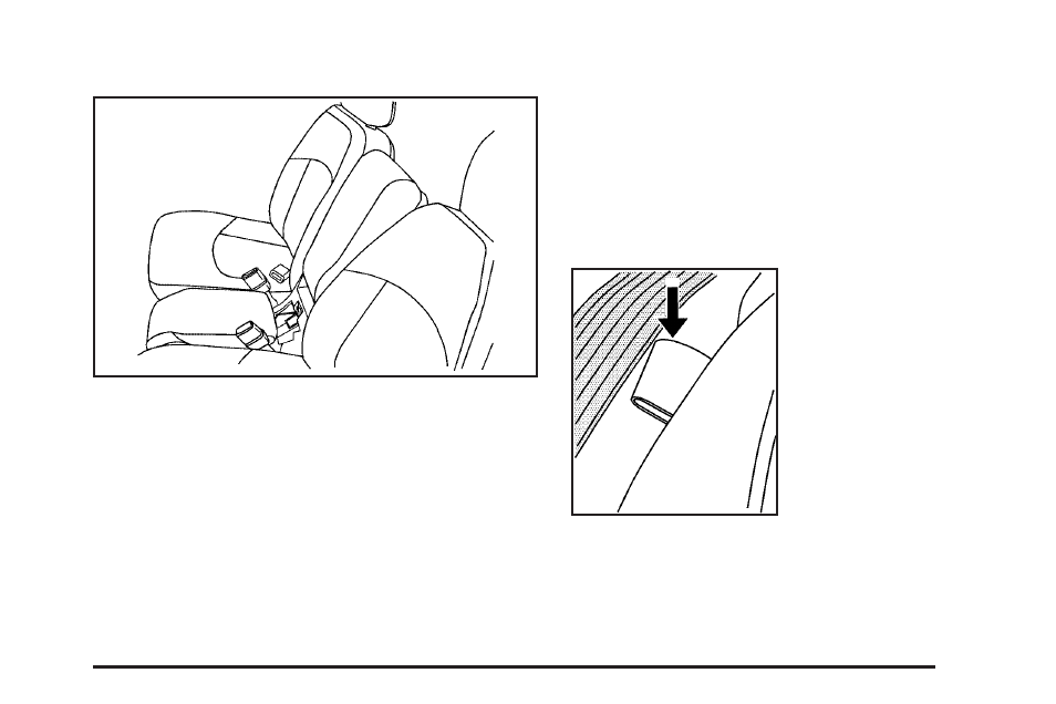 Center seat, Rear seats, Split folding rear seat | Center seat -7, Rear seats -7, Split folding rear seat -7 | Buick 2006 LaCrosse User Manual | Page 13 / 438