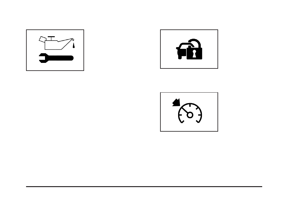 Change engine oil light, Security light, Cruise control light | Buick 2006 LaCrosse User Manual | Page 167 / 438