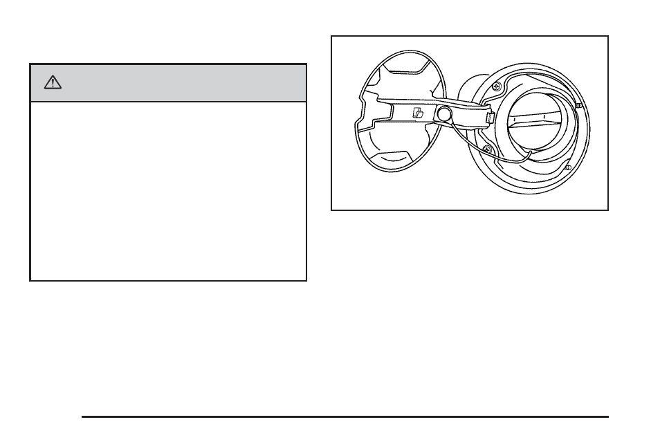 Filling the tank, Filling the tank -8, Caution | Buick 2006 LaCrosse User Manual | Page 302 / 438