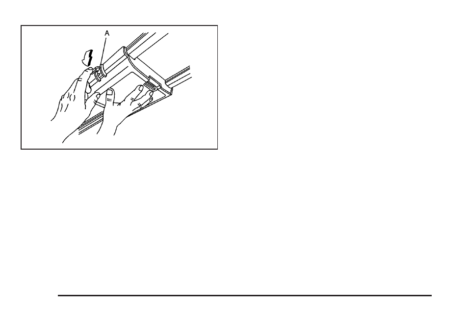 Overhead console (without rail), Floor console storage area | Buick 2005 Terraza User Manual | Page 124 / 428