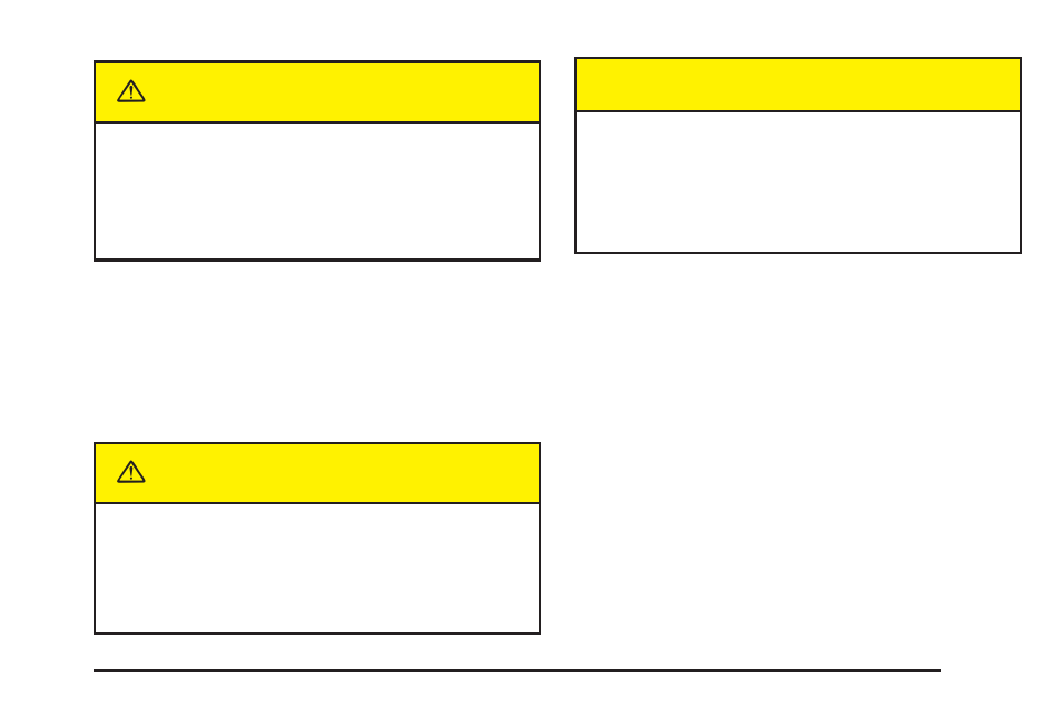 Caution | Buick 2005 Terraza User Manual | Page 319 / 428