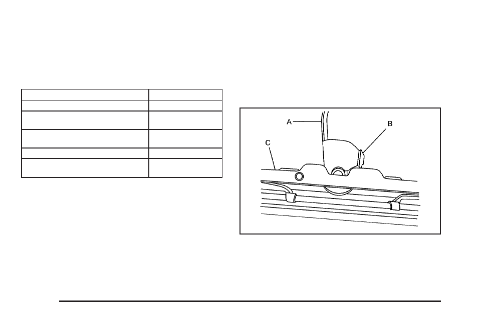 Replacement bulbs, Windshield wiper blade replacement, Replacement bulbs -46 | Windshield wiper blade replacement -46 | Buick 2005 Terraza User Manual | Page 338 / 428