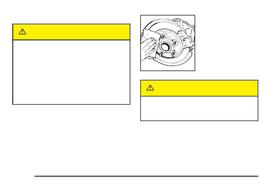 Caution | Buick 2005 Terraza User Manual | Page 362 / 428