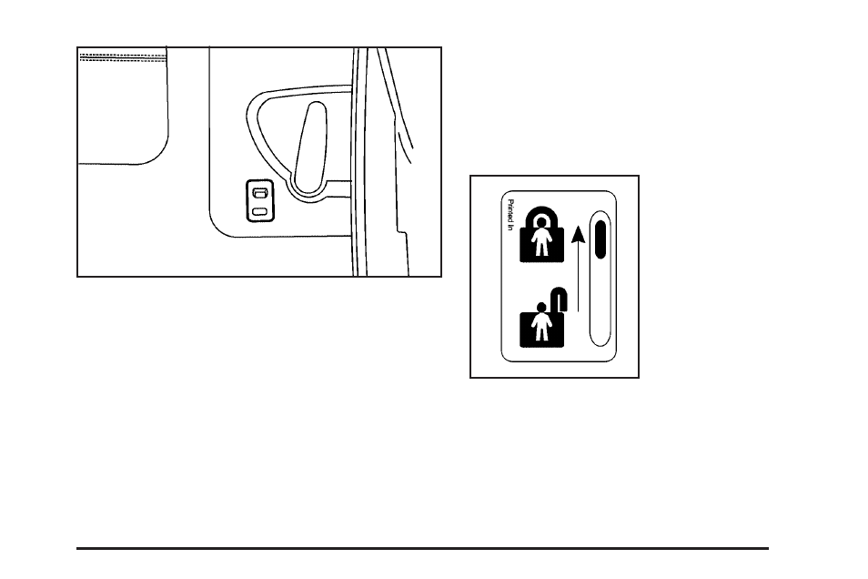 Sliding door security lock | Buick 2005 Terraza User Manual | Page 89 / 428