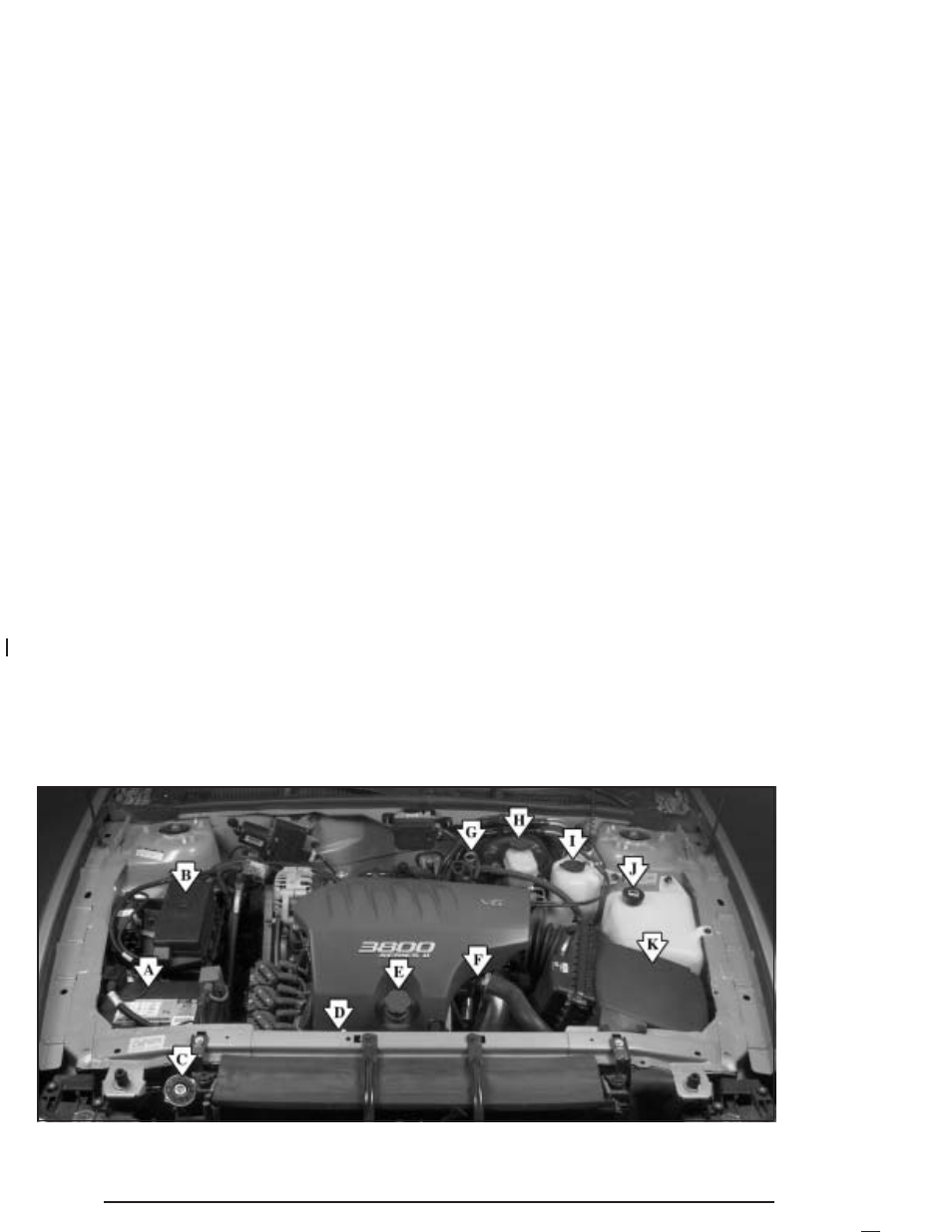 Engine compartment overview, Engine compartment overview -12 | Buick 2005 Park Avenue User Manual | Page 244 / 388