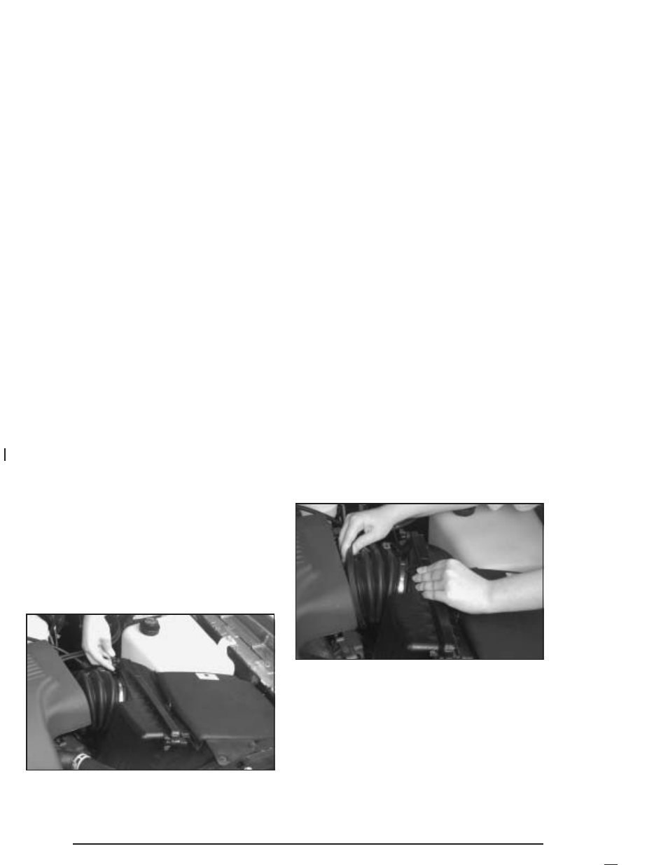 How to inspect the engine air cleaner/filter | Buick 2005 Park Avenue User Manual | Page 252 / 388