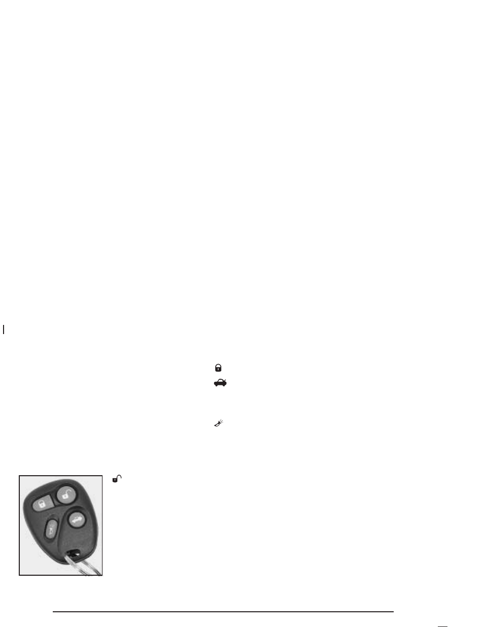 Remote keyless entry system operation, Remote keyless entry system operation -6 | Buick 2005 Park Avenue User Manual | Page 70 / 388
