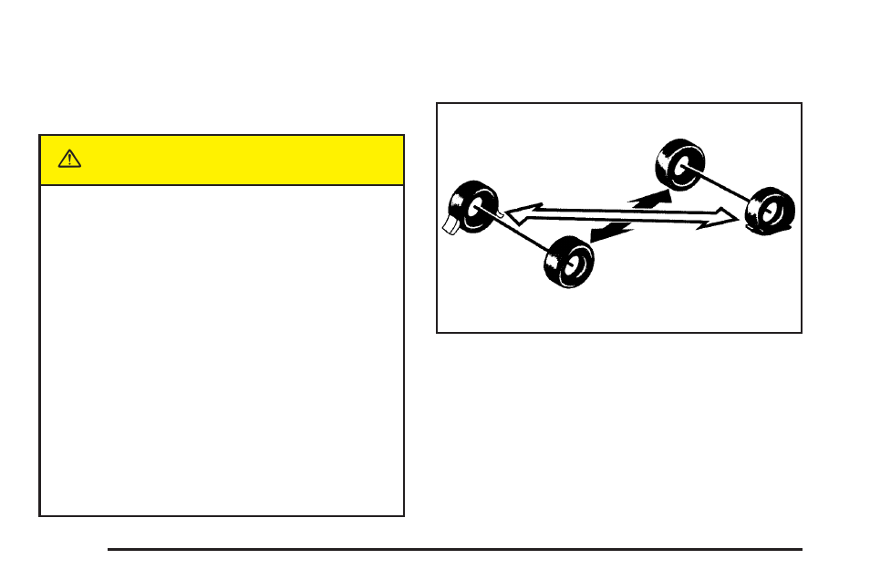 Changing a flat tire, Changing a flat tire -68, Caution | Buick 2005 LaCrosse User Manual | Page 344 / 410