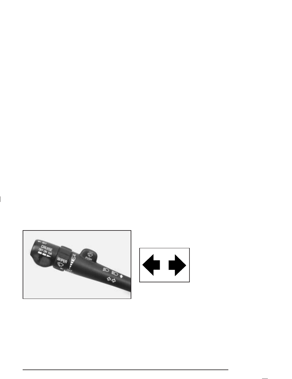 Turn signal/multifunction lever, Turn and lane-change signals, Turn | Signal/multifunction lever | Buick 2005 Century User Manual | Page 107 / 348