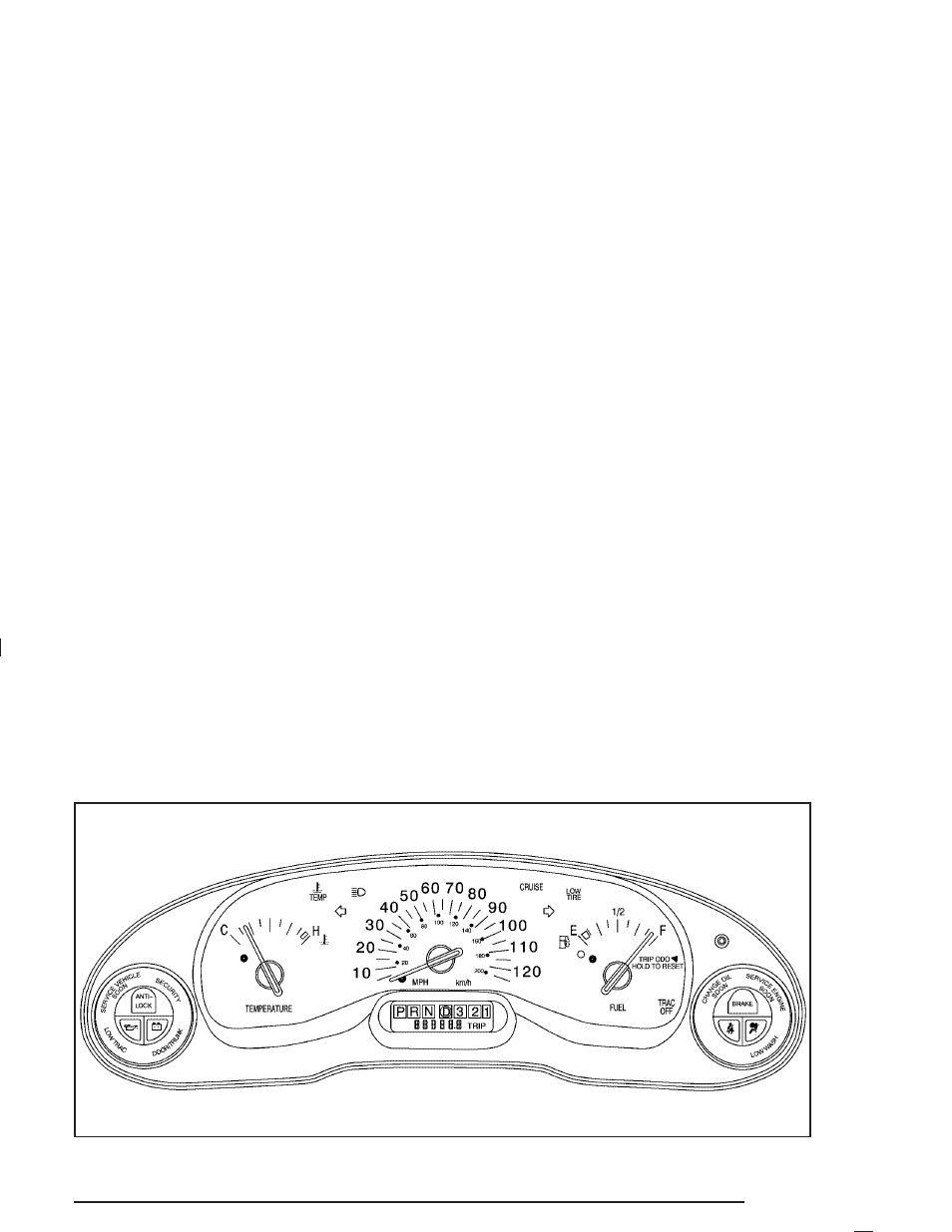 Instrument panel cluster, Instrument panel cluster -29, Instrument panel | Cluster | Buick 2005 Century User Manual | Page 129 / 348
