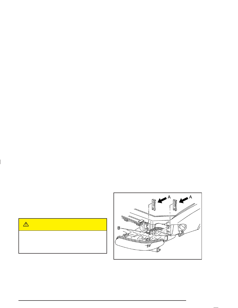 Bulb replacement, Halogen bulbs, Headlamps | Bulb replacement -47, Halogen bulbs -47 headlamps -47, Caution | Buick 2005 Century User Manual | Page 257 / 348