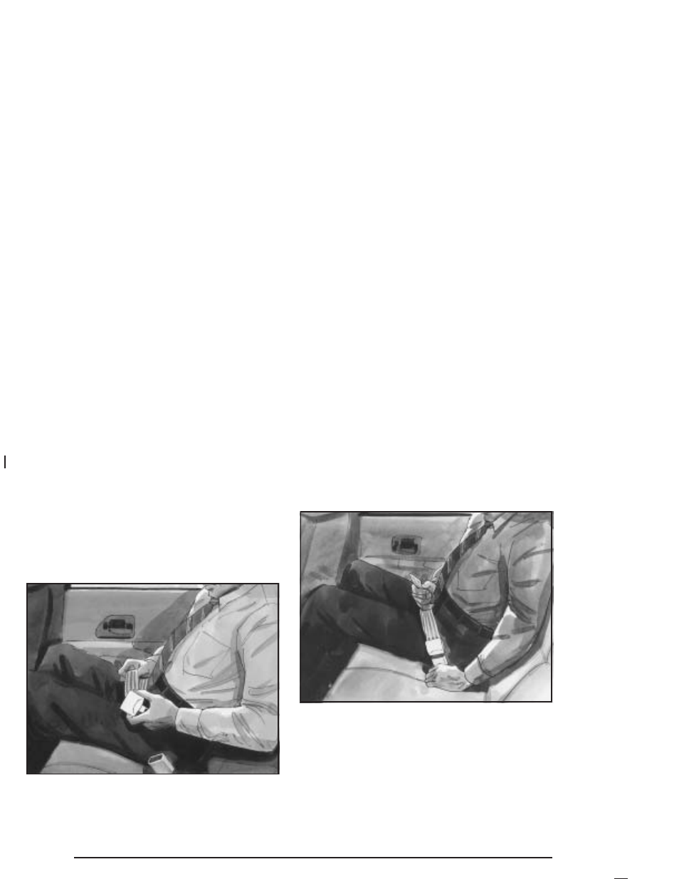 Center passenger position, Center passenger position -20, Lap belt | Buick 2005 Century User Manual | Page 26 / 348