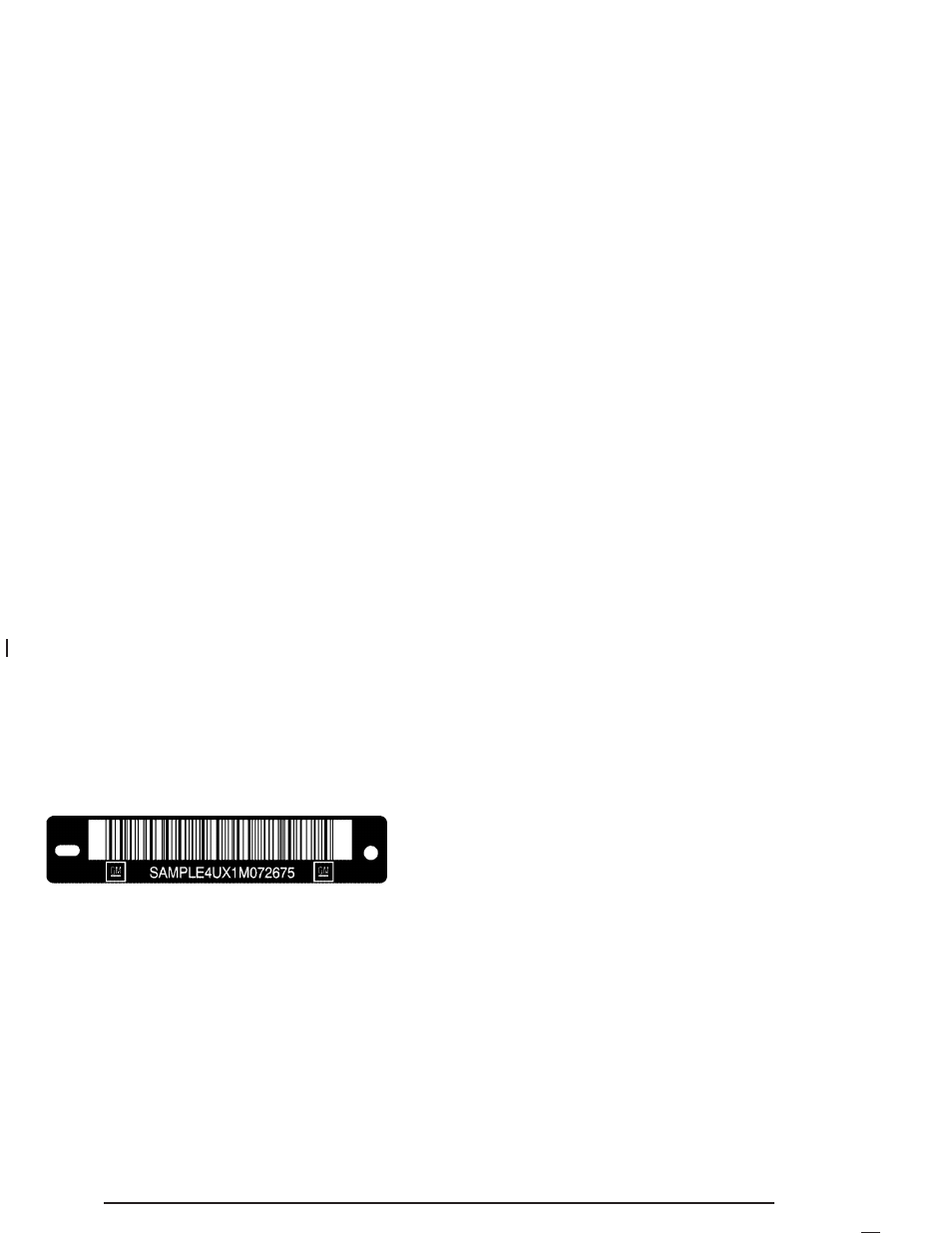 Vehicle identification, Vehicle identification number (vin), Service parts identification label | Electrical system, Add-on electrical equipment, Vehicle identification -90, Electrical system -90, Add-on electrical equipment -90 | Buick 2005 Century User Manual | Page 300 / 348
