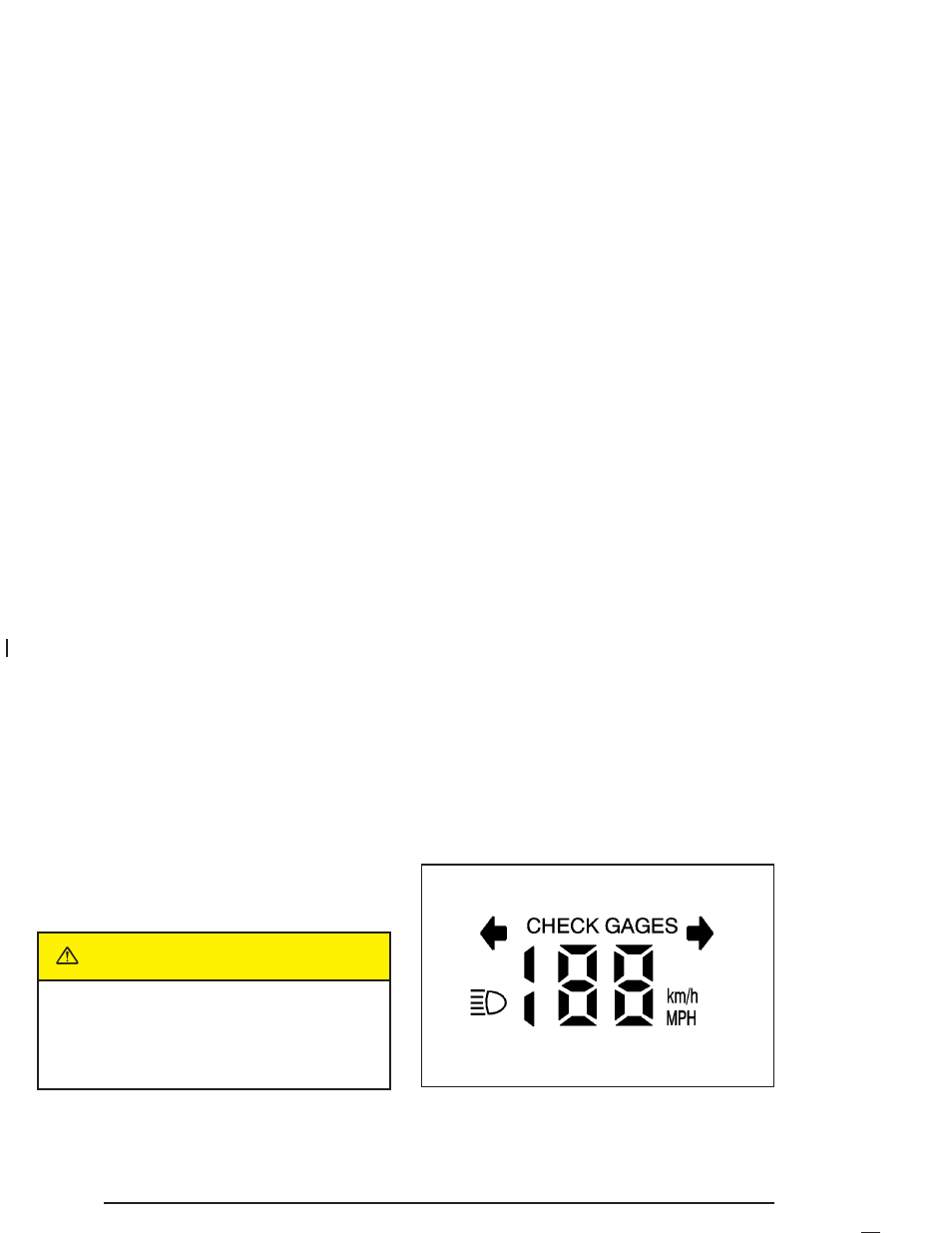 Head-up display (hud), Head-up display (hud) -18, Caution | Buick 2004 Park Avenue User Manual | Page 136 / 410