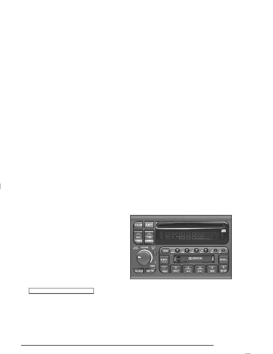 Radio with cassette and cd, Radio with cassette and cd -63 | Buick 2004 Park Avenue User Manual | Page 181 / 410