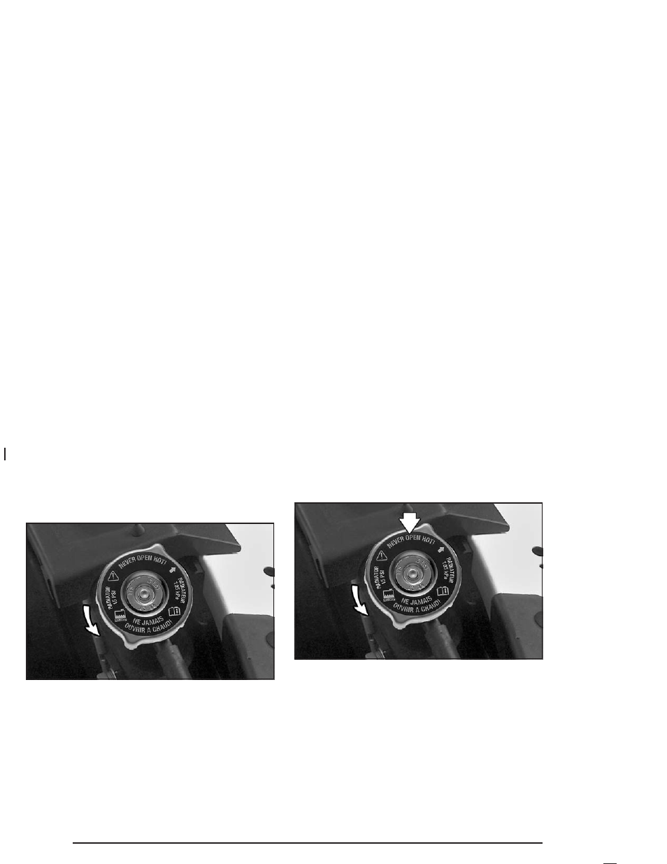 How to add coolant to the radiator | Buick 2004 Park Avenue User Manual | Page 278 / 410
