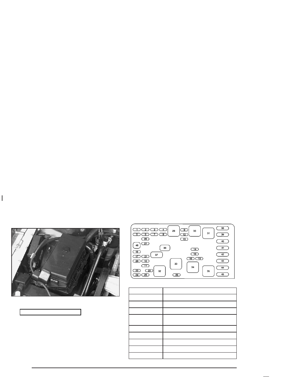 Underhood fuse block | Buick 2004 Park Avenue User Manual | Page 346 / 410