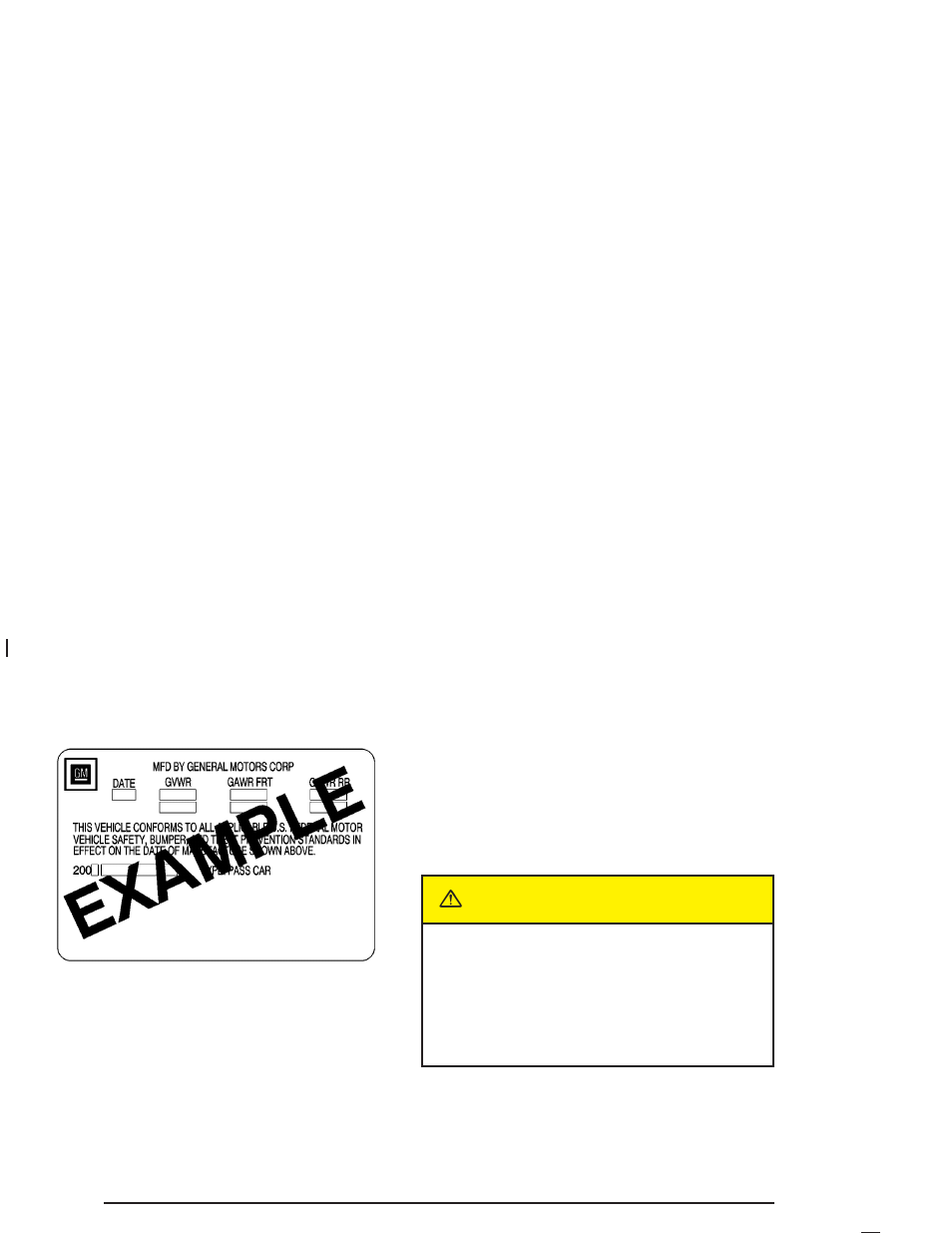 Caution | Buick 2004 Century User Manual | Page 204 / 358