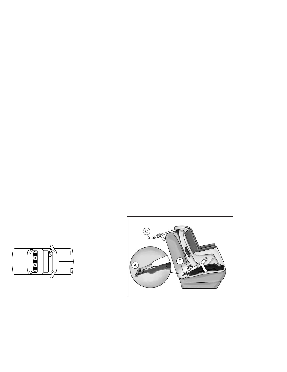 Lower anchorages and top tethers for, Children (latch system) -40 | Buick 2004 Century User Manual | Page 46 / 358