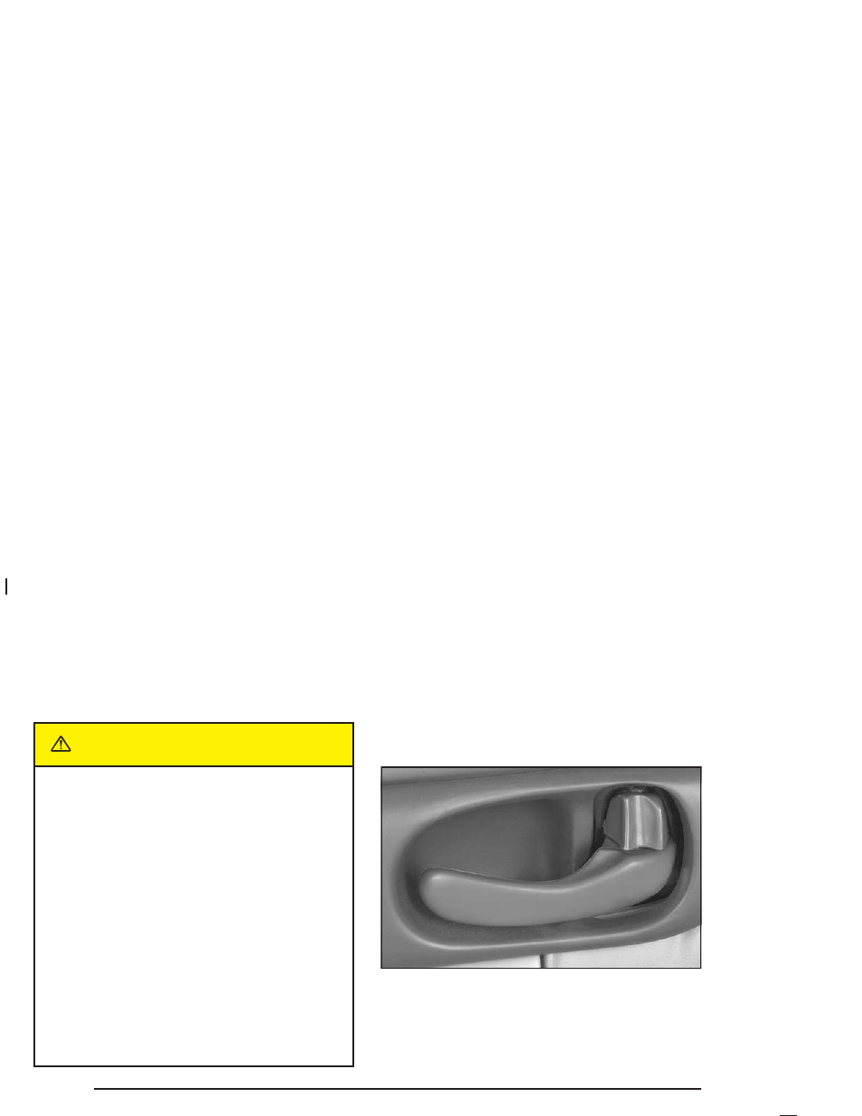Doors and locks, Door locks, Doors and locks -10 | Door locks -10, Caution | Buick 2004 Century User Manual | Page 76 / 358