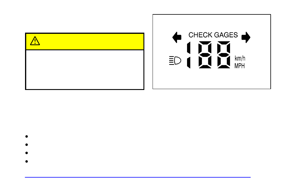 Head-up display (hud) (if equipped), Head, Up display (hud) (if equipped) caution | Buick 2002 Park Avenue User Manual | Page 160 / 395