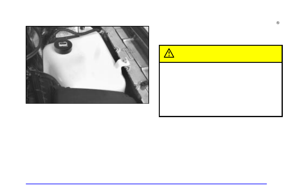 Checking coolant, Adding coolant, Caution | Buick 2002 Park Avenue User Manual | Page 291 / 395