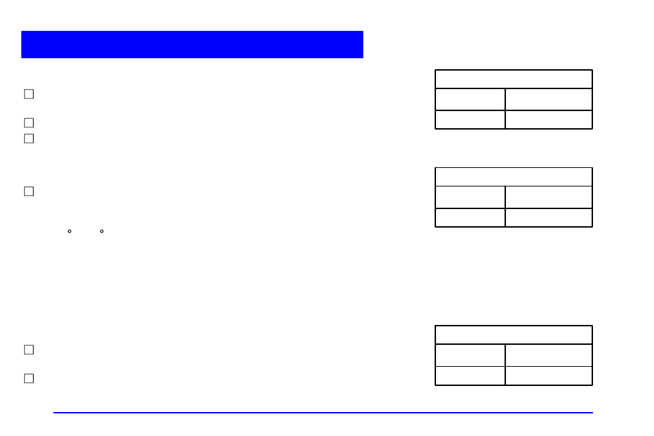 Long trip/highway scheduled maintenance | Buick 2002 Park Avenue User Manual | Page 367 / 395
