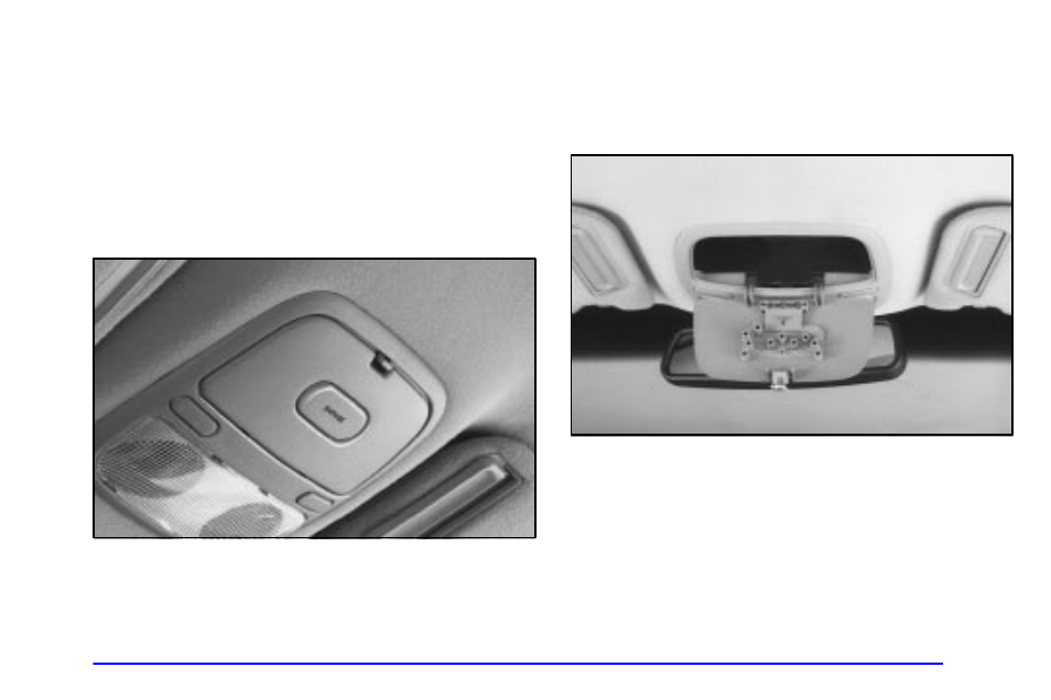 Storage compartments, Glove box, Garage door opener compartment | Buick 2001 Park Avenue User Manual | Page 123 / 392