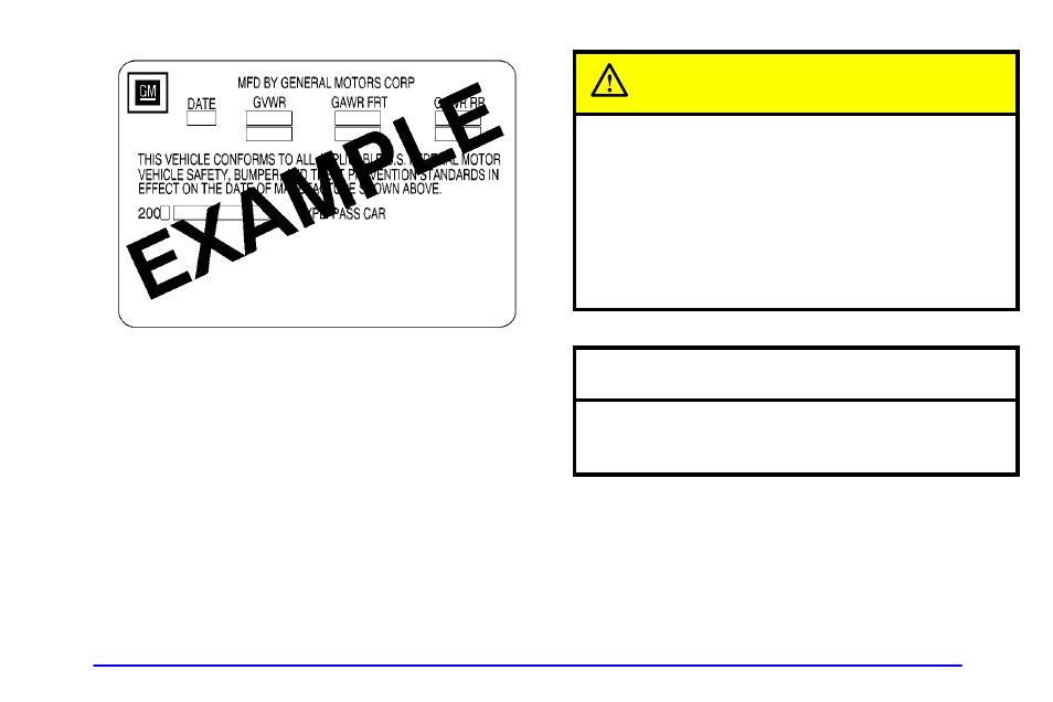Caution, Notice | Buick 2001 Park Avenue User Manual | Page 227 / 392