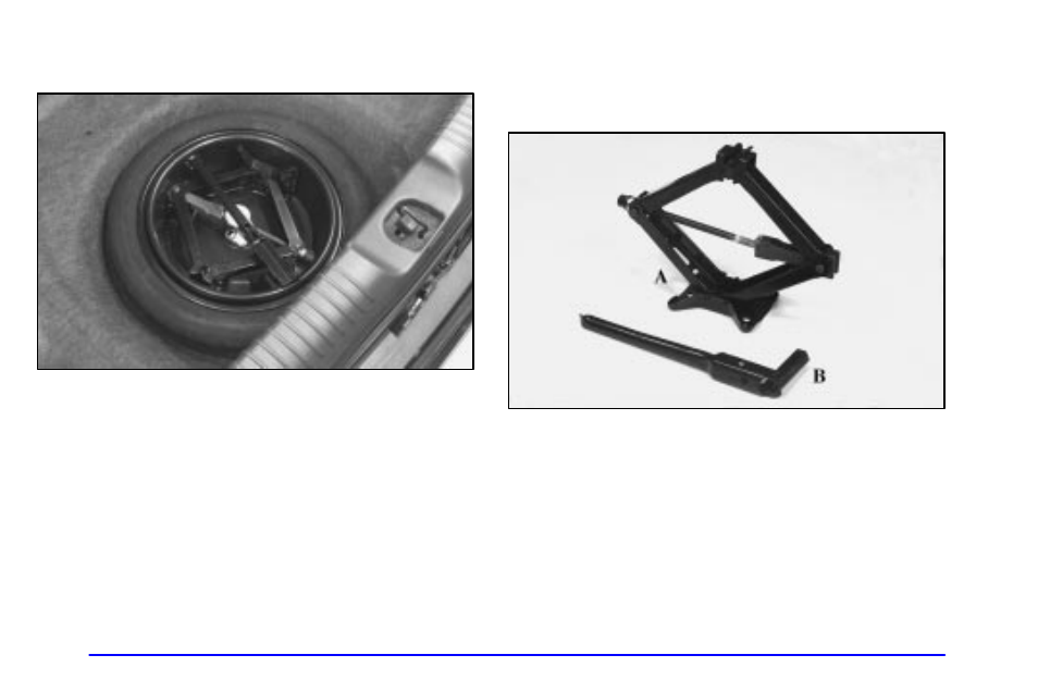 Removing the spare tire and tools | Buick 2001 Park Avenue User Manual | Page 254 / 392