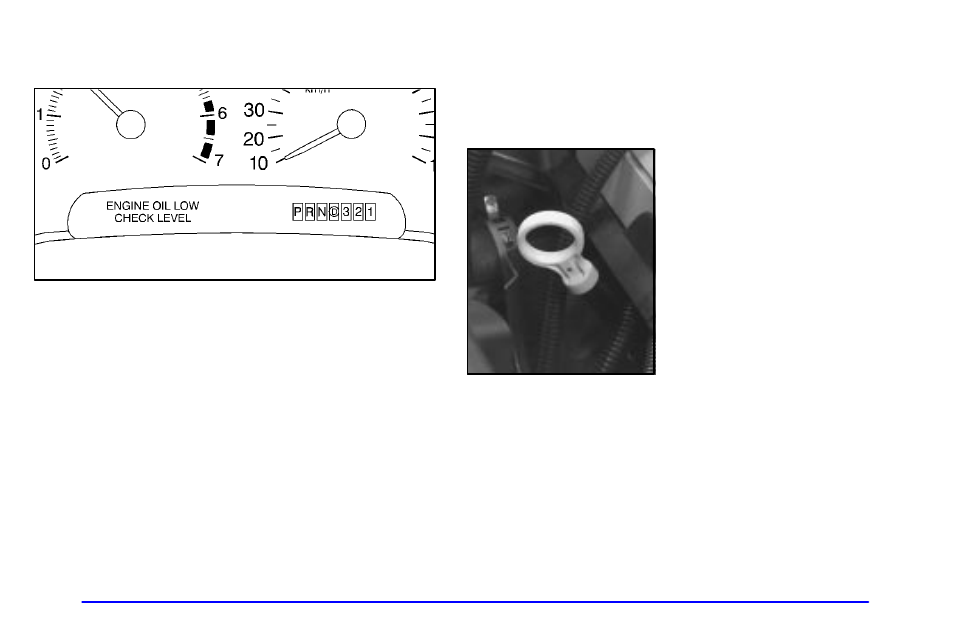 Engine oil, Checking engine oil | Buick 2001 Park Avenue User Manual | Page 275 / 392