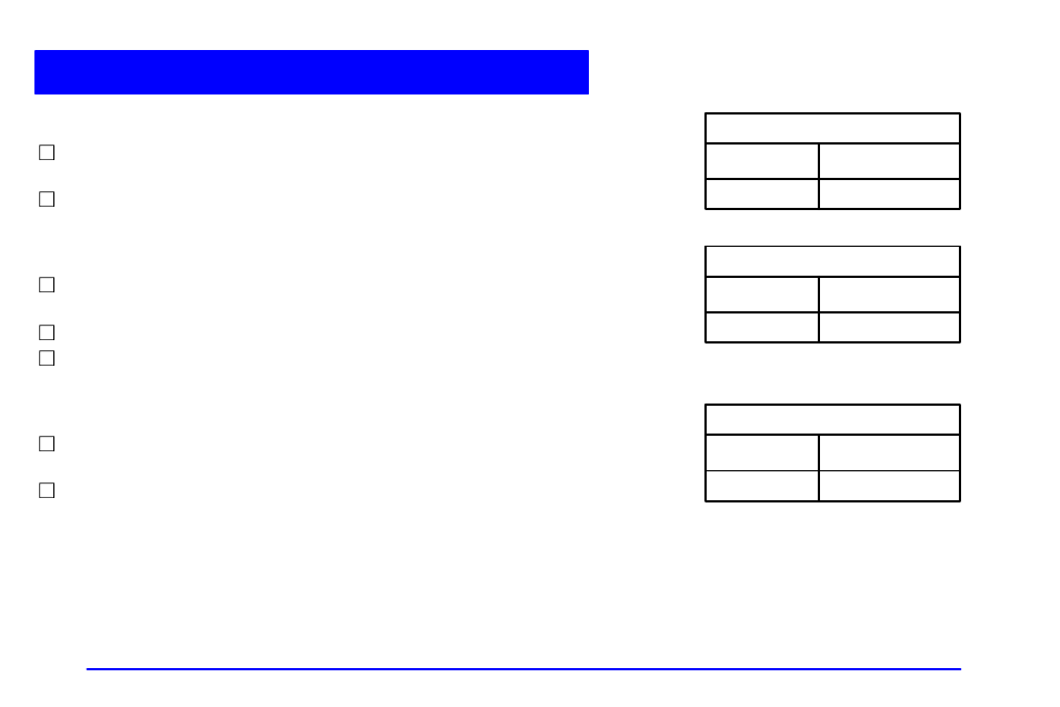 Long trip/highway scheduled maintenance | Buick 2001 Park Avenue User Manual | Page 362 / 392
