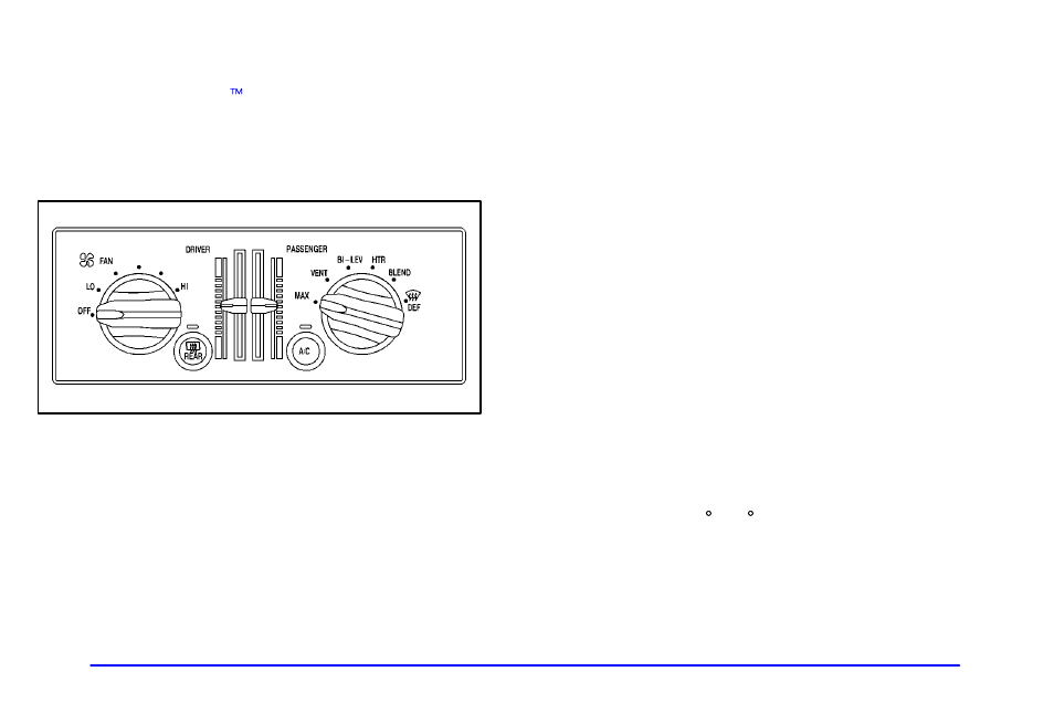 Comfort controls, Dual comfortemp-climate control, Fan control knob | Driver s temperature lever, Passenger s temperature lever, Mode knob | Buick 2001 Century User Manual | Page 148 / 351