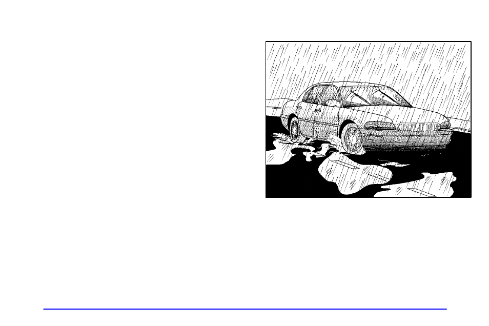 Driving in rain and on wet roads | Buick 2001 Century User Manual | Page 195 / 351