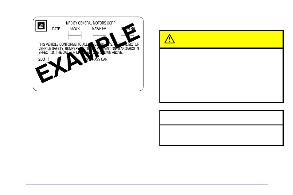 Caution, Notice | Buick 2001 Century User Manual | Page 209 / 351