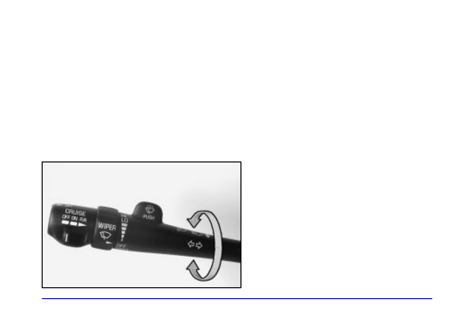 Flash-to-pass feature, Windshield wipers | Buick 2000 Park Avenue User Manual | Page 102 / 392