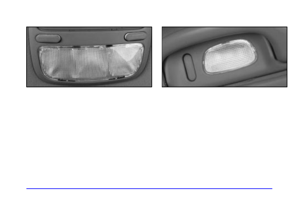 Front reading lamps, Rear reading lamps, Trunk lamp | Glove box lamp | Buick 2000 Park Avenue User Manual | Page 112 / 392