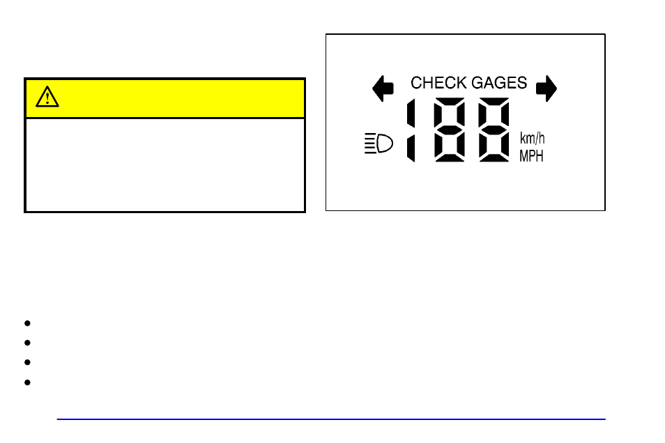 Head-up display (hud) (if equipped), Head, Up display (hud) (if equipped) caution | Buick 2000 Park Avenue User Manual | Page 147 / 392