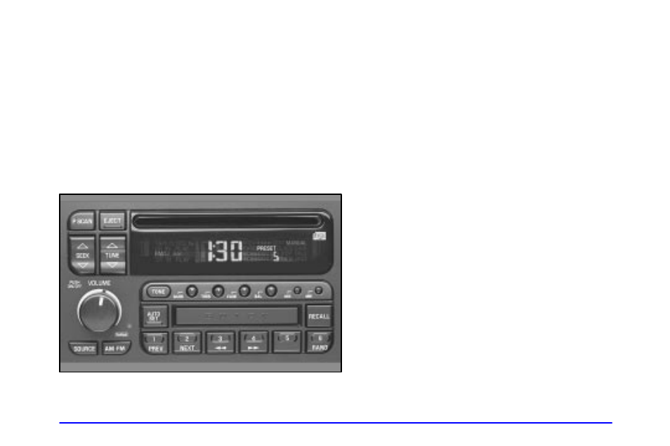 Playing the radio, Finding a station, Fm stereo with compact disc player and | Automatic tone control (if equipped) | Buick 2000 Park Avenue User Manual | Page 176 / 392