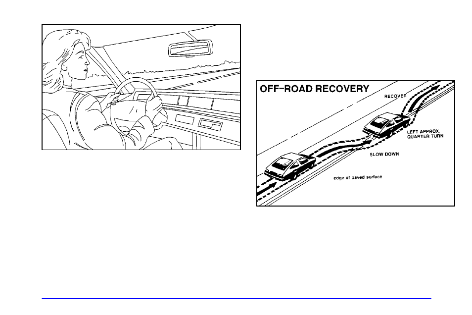 Off-road recovery, Road recovery | Buick 2000 Park Avenue User Manual | Page 208 / 392