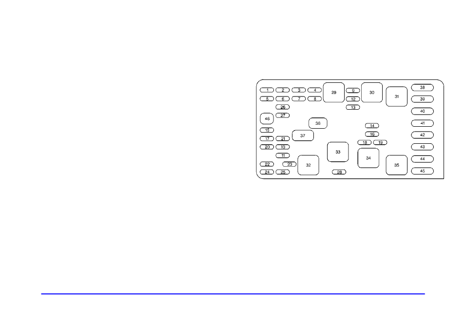Underhood fuse block | Buick 2000 Park Avenue User Manual | Page 331 / 392