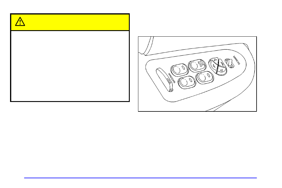 Windows, Power windows, Caution | Buick 2000 Century User Manual | Page 101 / 344