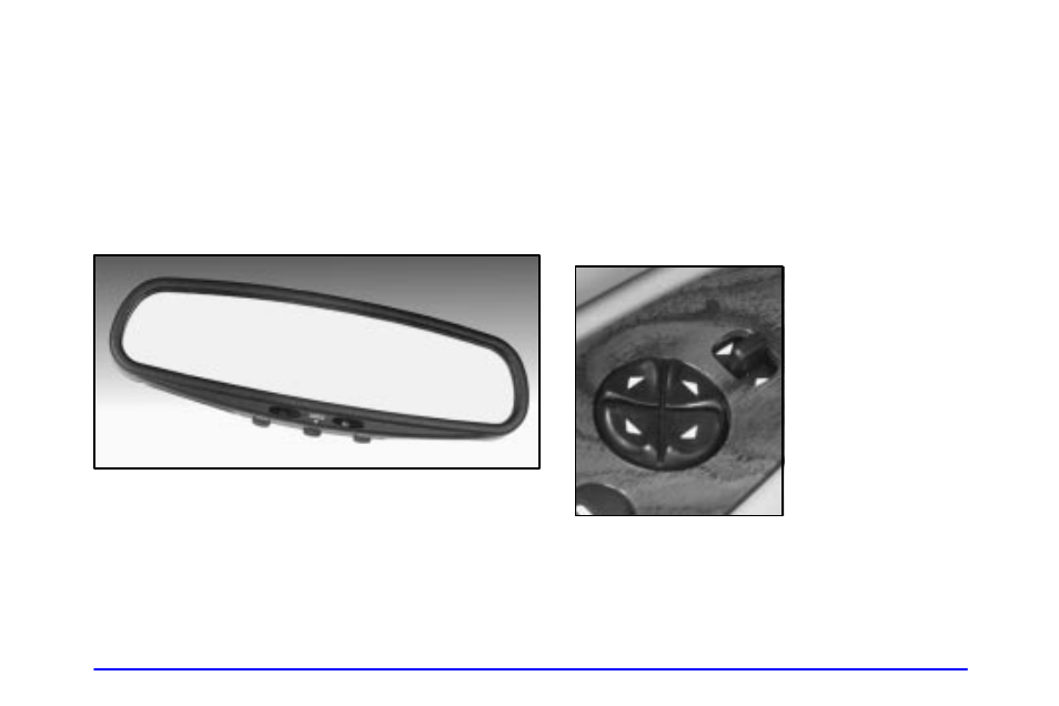 Inside day/night rearview mirror, Power outside foldaway mirrors | Buick 2000 Century User Manual | Page 114 / 344