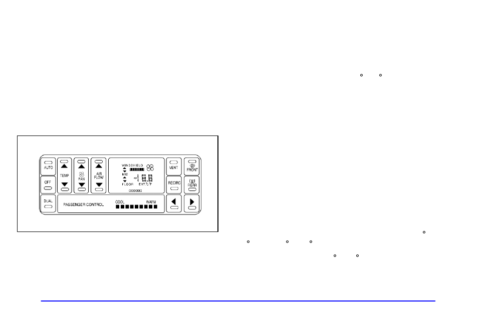 Automatic control, Temperature control | Buick 2000 Century User Manual | Page 141 / 344