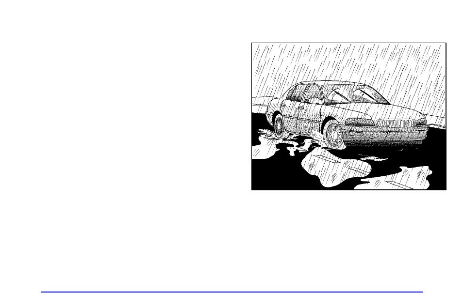 Driving in rain and on wet roads | Buick 2000 Century User Manual | Page 186 / 344