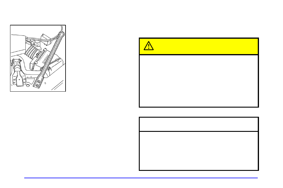 Engine air cleaner/filter, Caution, Notice | Buick 2000 Century User Manual | Page 258 / 344
