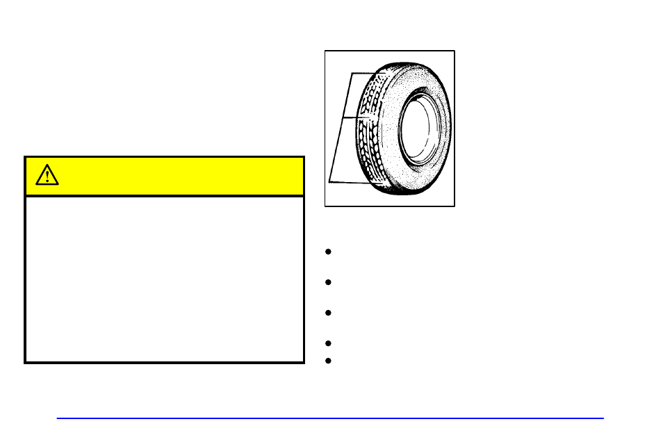 When it s time for new tires, Caution | Buick 2000 Century User Manual | Page 286 / 344