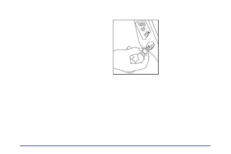 Rear-door child security locks | Buick 2000 Century User Manual | Page 75 / 344