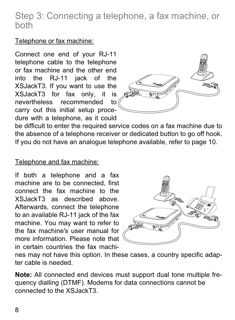 4G Systems XSJack T3e User Manual | Page 8 / 33